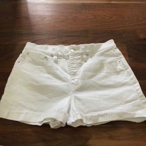 J.CREW size 28 white denim shorts